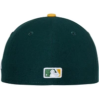 Athletics New Era Youth Home Authentic Collection On-Field 59FIFTY - Fitted Hat Green/Gold