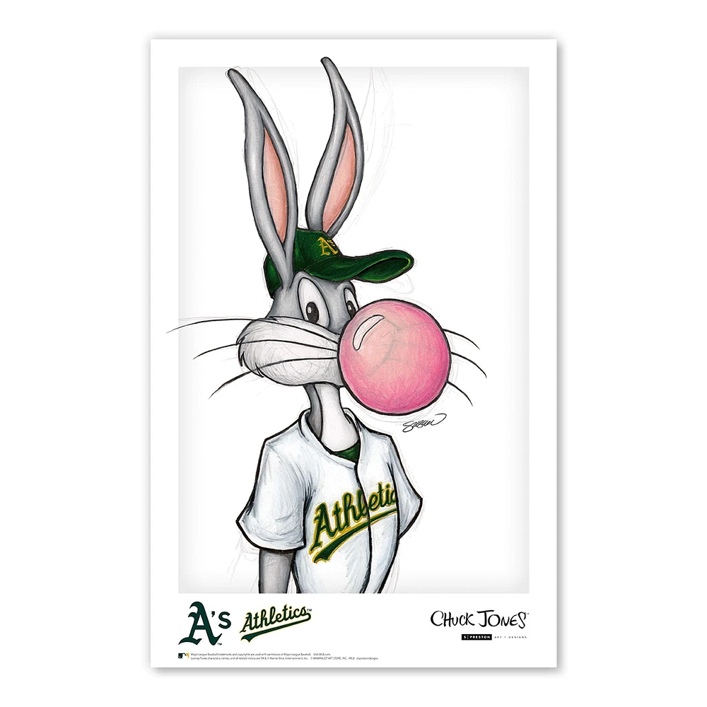 Bugs Bunny Athletics 11" x 17" Looney Tunes Poster Print