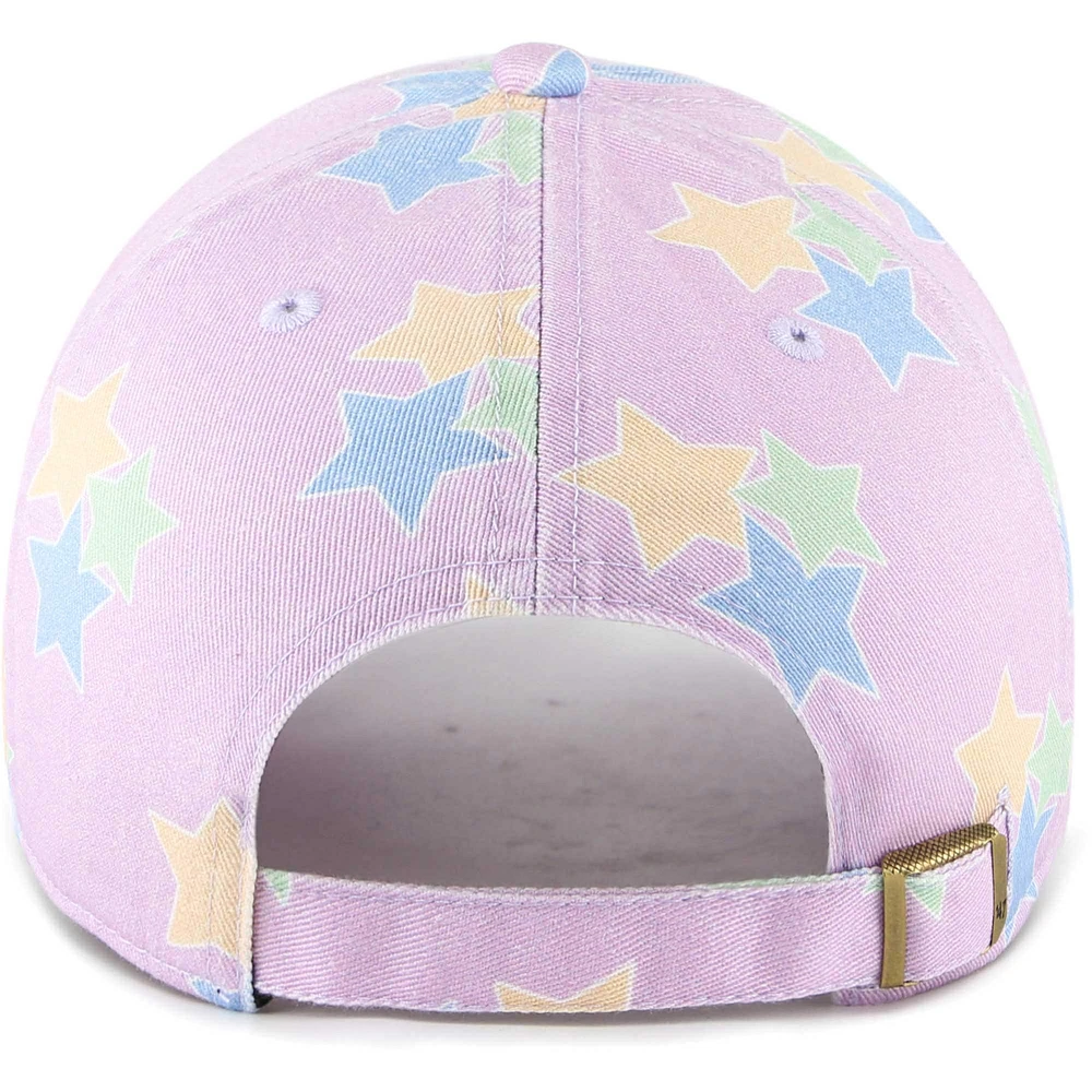 Casquette ajustable Lavender Athletics Star Bright Clean Up pour filles '47