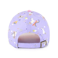 Girls Youth '47  Lavender Athletics Unicorn Clean Up Adjustable Hat