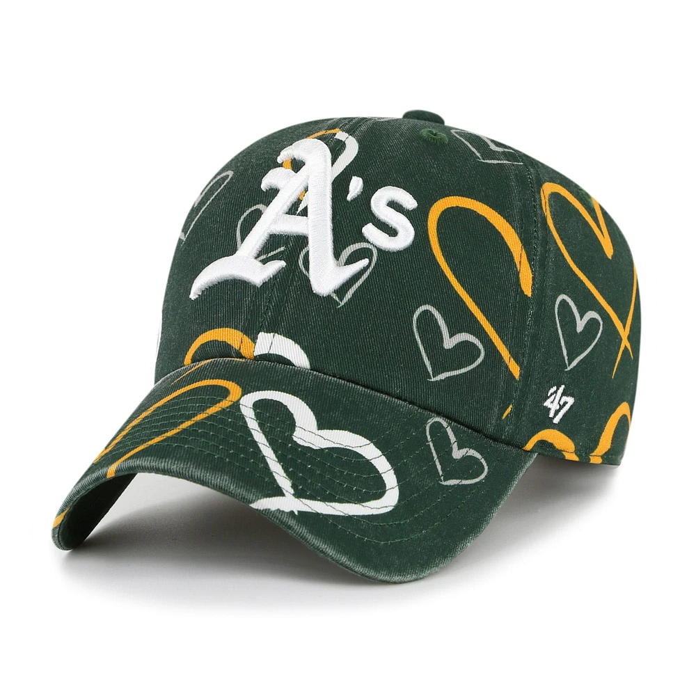 Girls Youth '47 Green Athletics Adore Clean Up Adjustable Hat