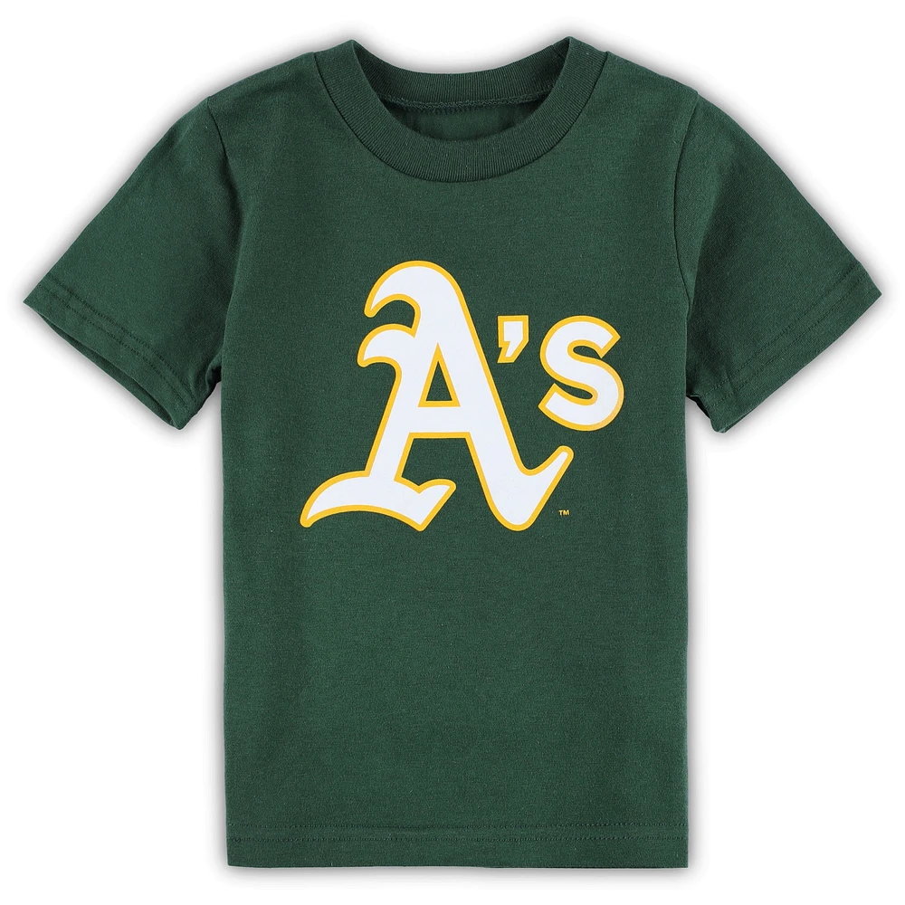 Infant Green Athletics Team Crew Primary Logo T-Shirt