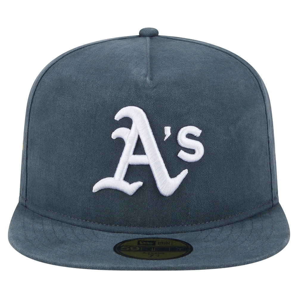 Men's New Era  Dark Green Athletics Championship Side Flag A-Frame 59FIFTY Fitted Hat