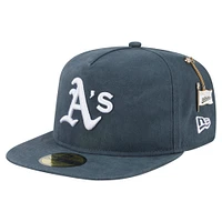 Men's New Era  Dark Green Athletics Championship Side Flag A-Frame 59FIFTY Fitted Hat