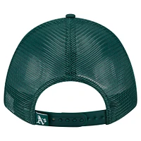 Men's New Era  Green Athletics Minimalist 9FORTY A-Frame Adjustable Hat