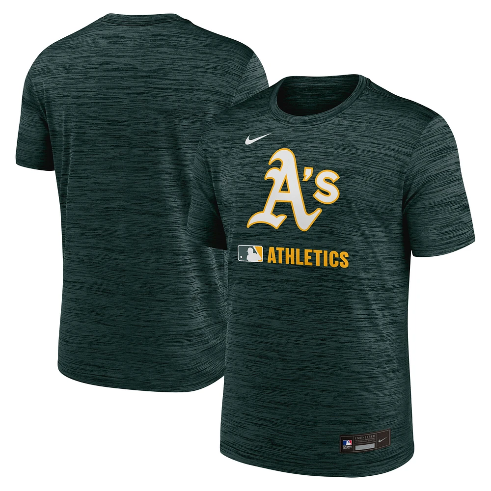 Men's Nike  Green Athletics Authentic Collection Velocity Performance T-Shirt