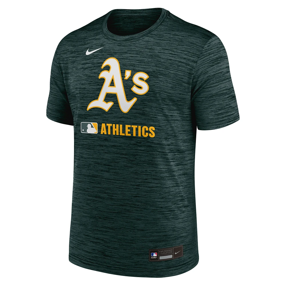 Men's Nike  Green Athletics Authentic Collection Velocity Performance T-Shirt