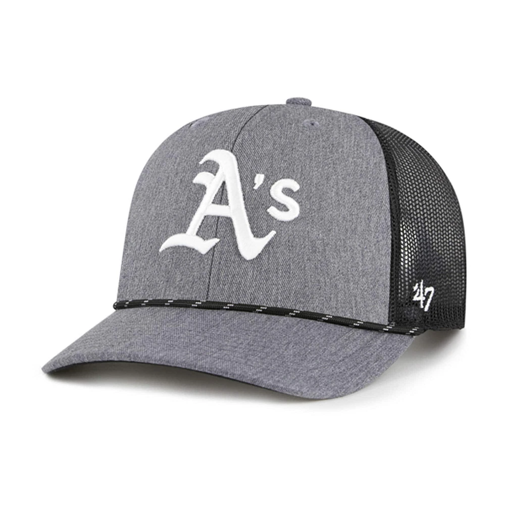 Casquette ajustable en corde de carbone « Charcoal Athletics » pour homme