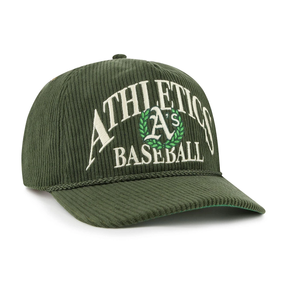 Men's '47  Dark Green Athletics Pitchout Rope Hitch Adjustable Hat