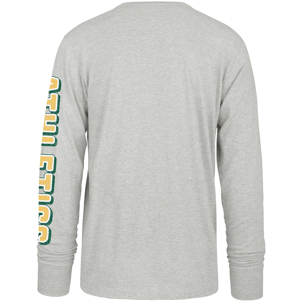 T-shirt à manches longues gris Athletics Fair Ball Franklin pour homme '47