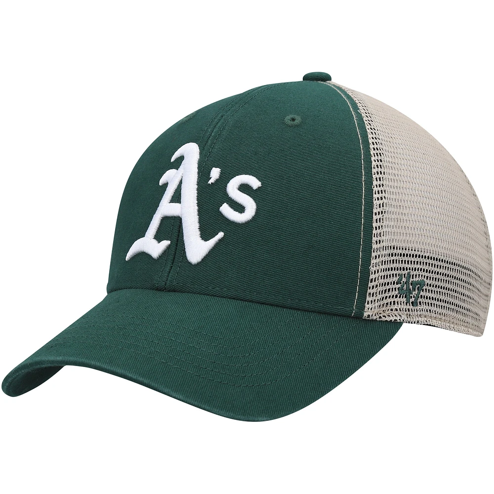 Men's '47 Green Athletics Flagship Wash MVP Trucker Snapback Hat