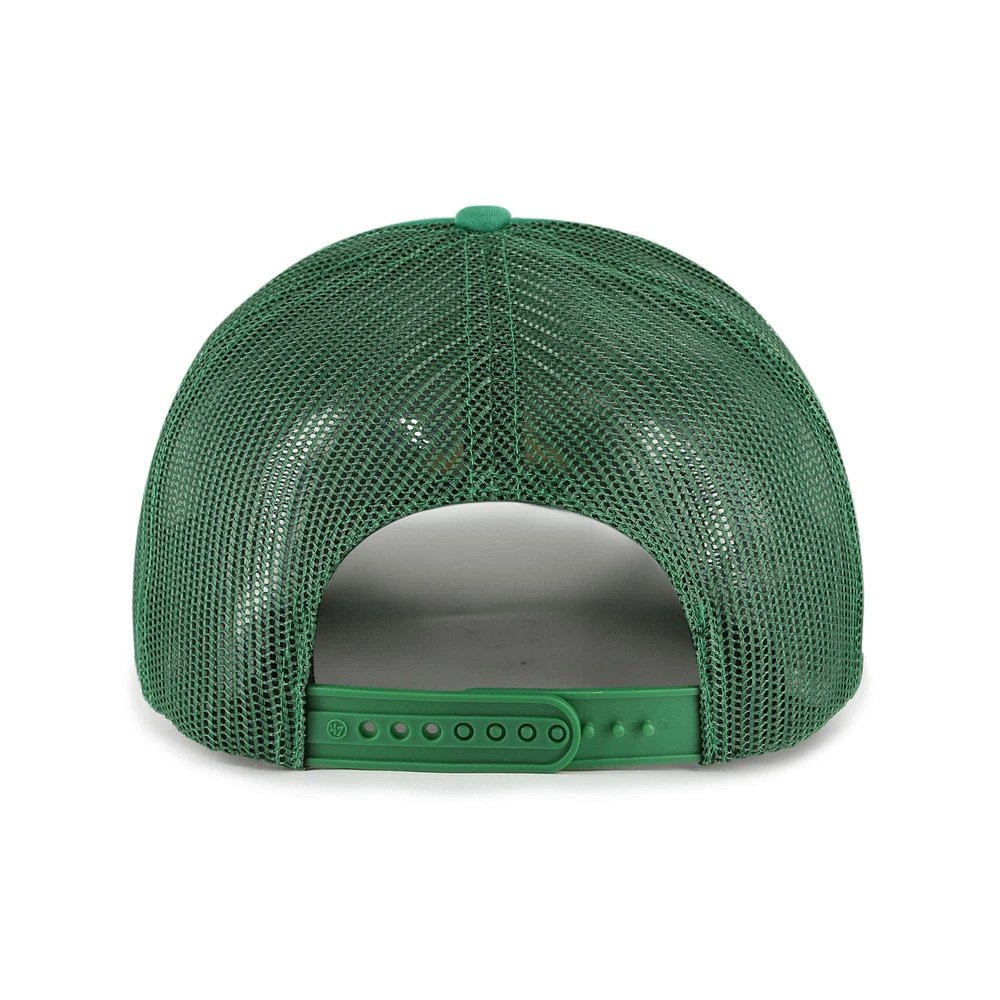 Men's '47 Green Athletics Foam Logo Trucker Adjustable Hat