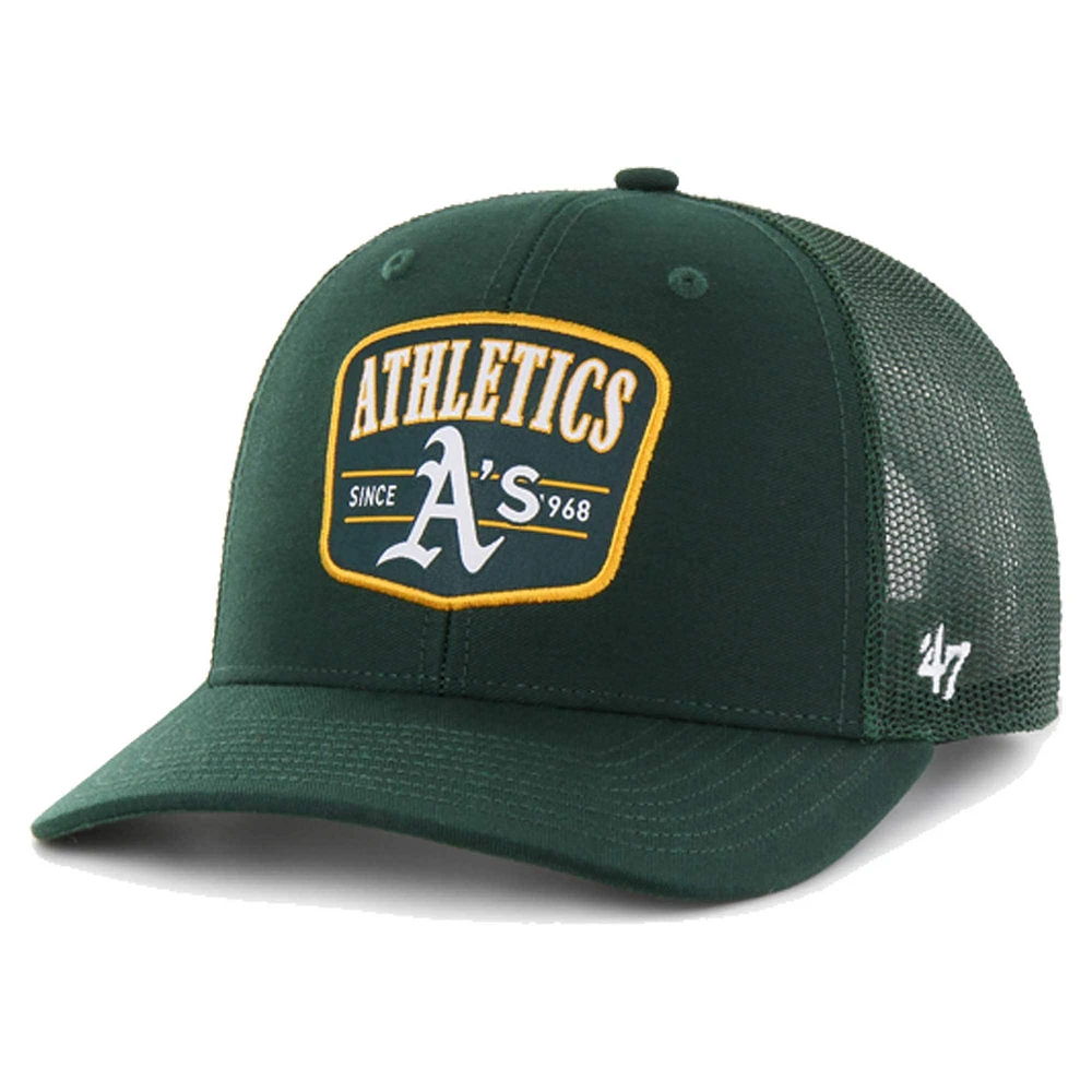 Casquette ajustable verte '47 Athletics Squad Trucker pour homme