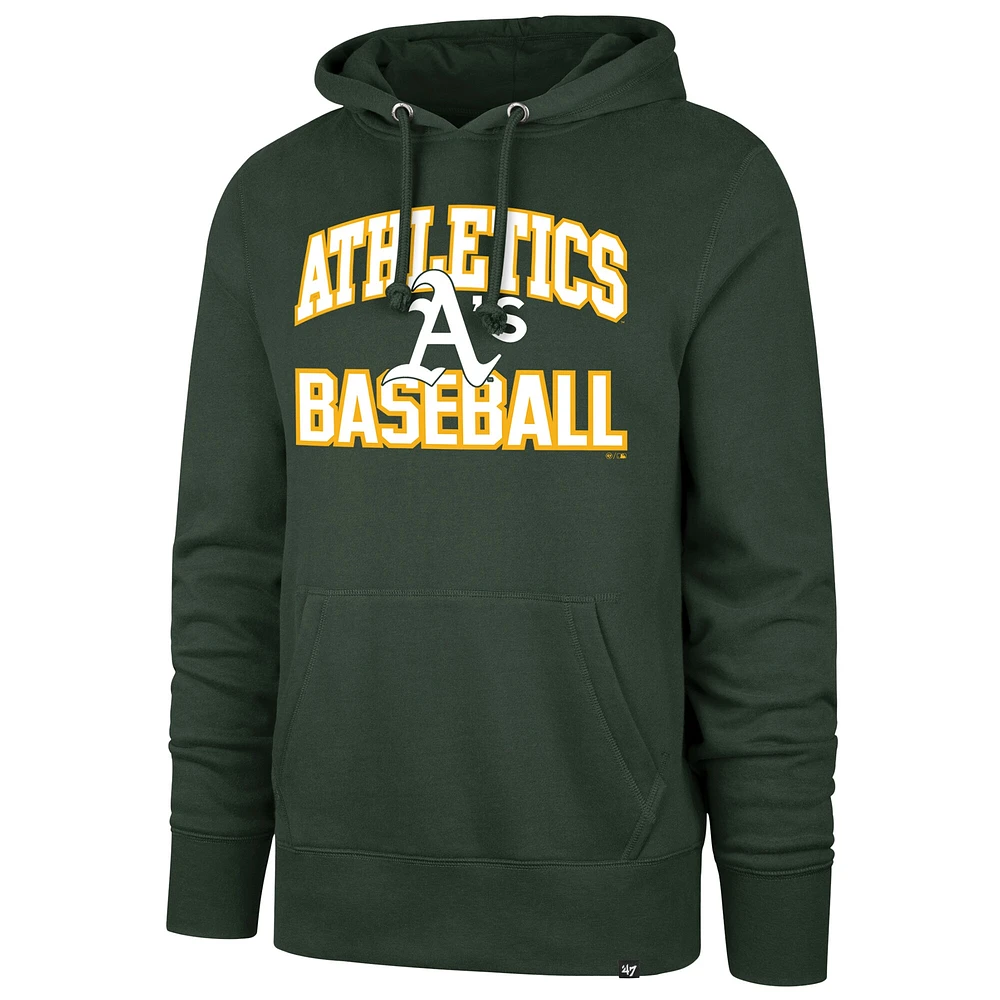 Sweat à capuche enfiler Velocity Headline '47 Green Athletics pour homme
