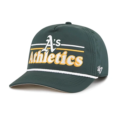 Casquette ajustable Campscape Hitch '47 Green Oakland Athletics pour homme