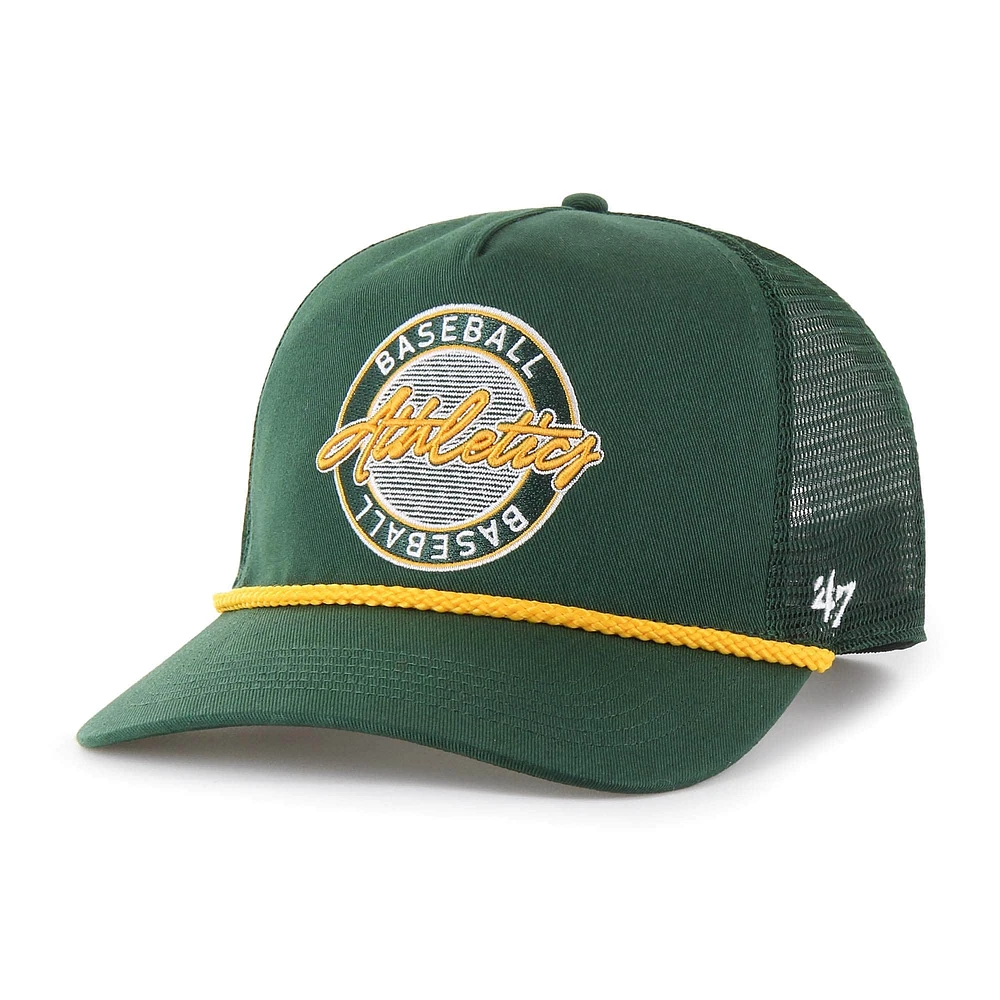 Casquette ajustable Promenade Hitch '47 Green Oakland Athletics pour homme