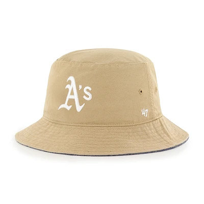 Chapeau bob en chambray kaki Athletics Ballpark pour homme '47