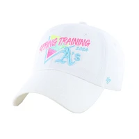 Men's '47 White Athletics 2024 Spring Training Vapor Wave Clean Up Adjustable Hat