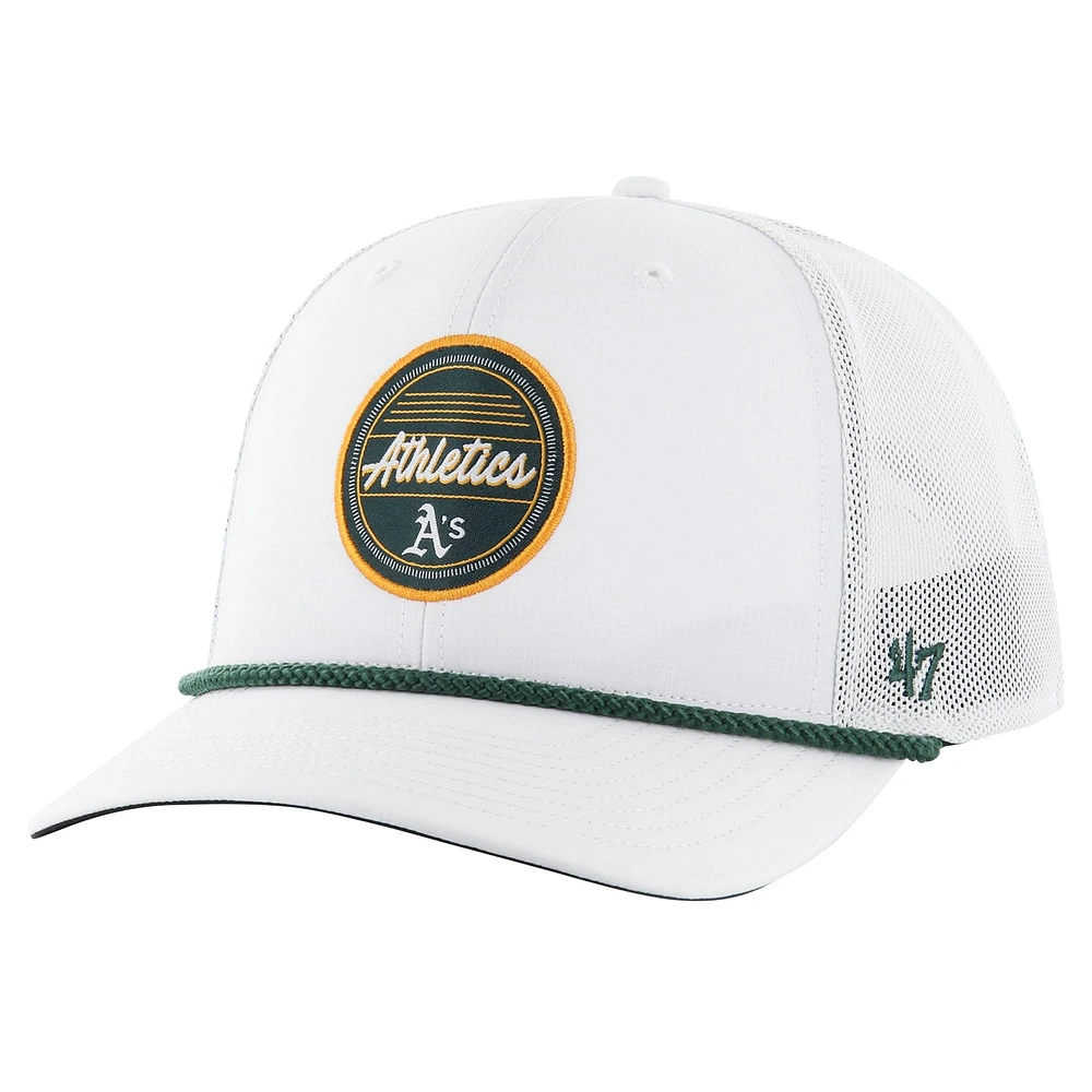 Casquette ajustable Fairway Trucker Athletics blanche '47 pour homme