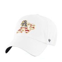 Casquette ajustable blanche Athletics Homeland Clean Up pour homme '47