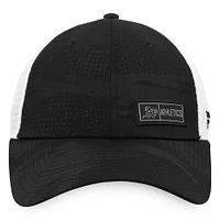 Men's Fanatics Black/White Athletics Iconic Camo Trucker Snapback Hat