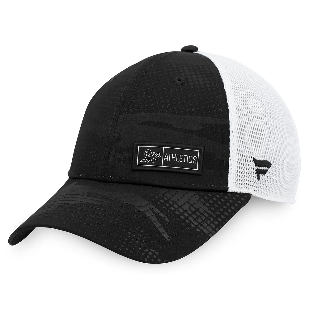 Casquette snapback emblématique de camionneur Fanatics Athletics noir/blanc pour hommes