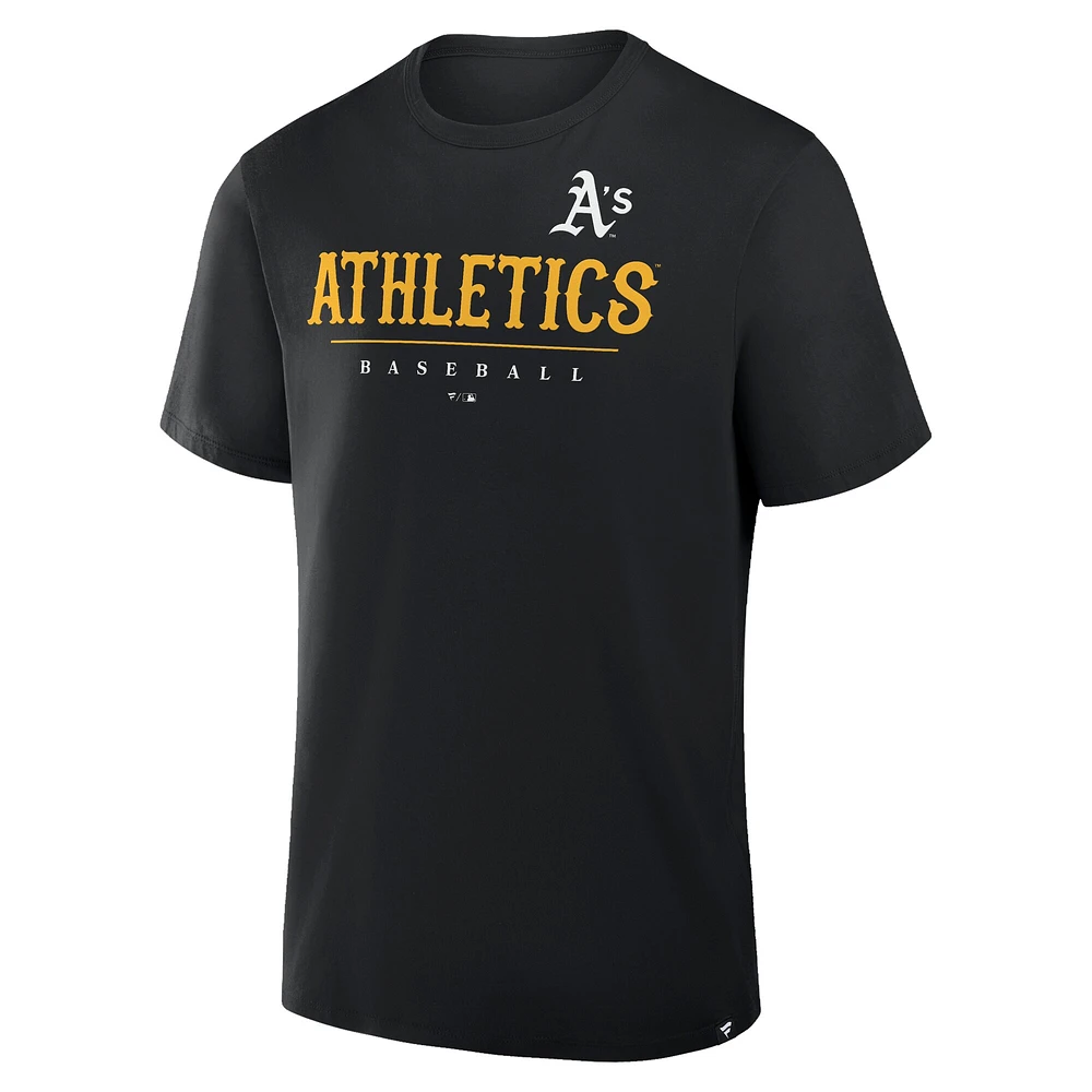 Men's Fanatics Black Athletics Color Pop Legacy Clubhouse T-Shirt