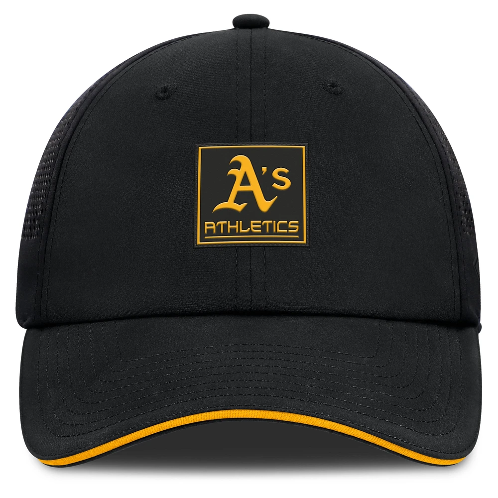 Men's Fanatics Black Athletics Level Up Driver Adjustable Hat