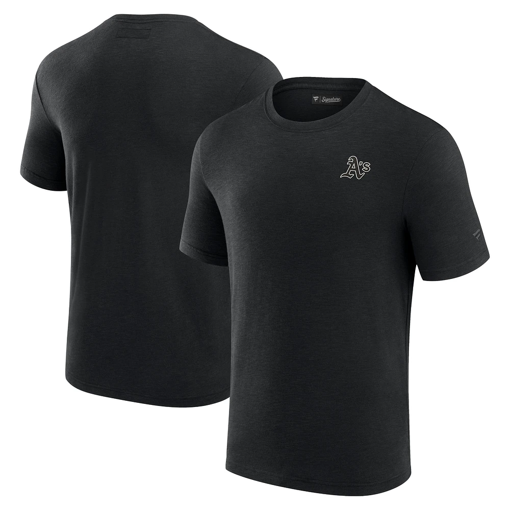 Men's Fanatics Black Athletics Modal Short Sleeve T-Shirt