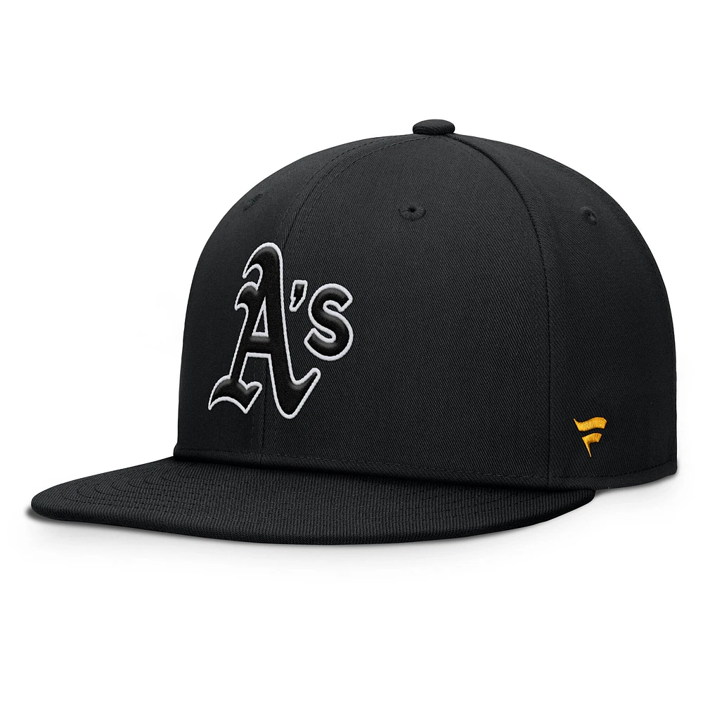 Men's Fanatics Black Athletics Walk-Off Bullpen Snapback Hat