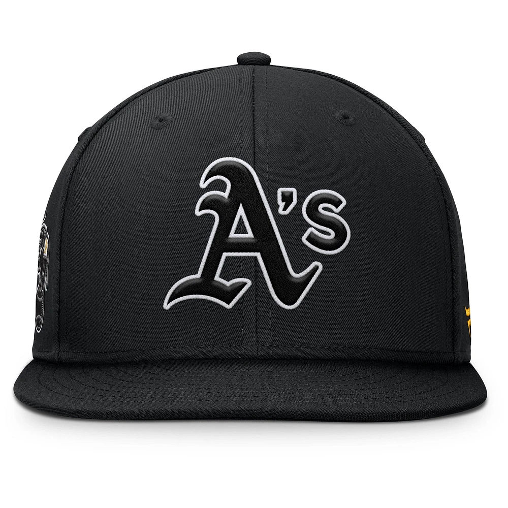 Men's Fanatics Black Athletics Walk-Off Bullpen Snapback Hat