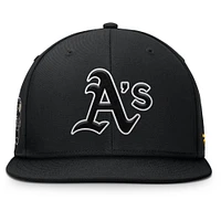 Men's Fanatics Black Athletics Walk-Off Bullpen Snapback Hat