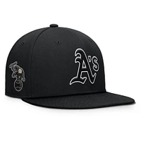 Men's Fanatics Black Athletics Walk-Off Bullpen Snapback Hat