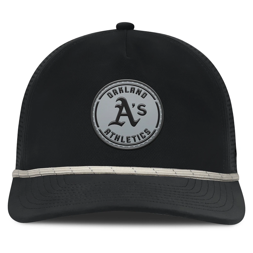 Casquette ajustable Fanatics noire Oakland Athletics Signature A-Frame pour homme