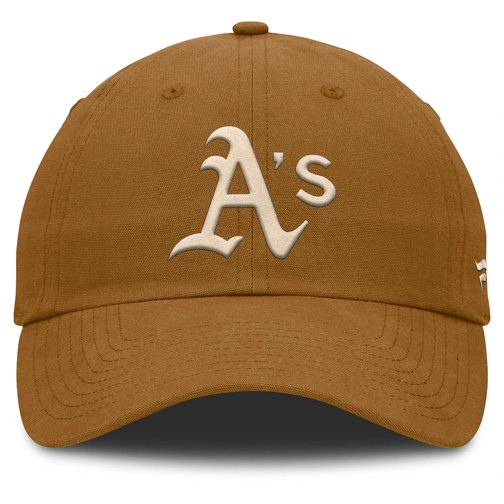 Men's Fanatics Brown Athletics Act Natural Chopper Adjustable Hat