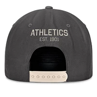 Men's Fanatics Charcoal Athletics Closer Adjustable Hat