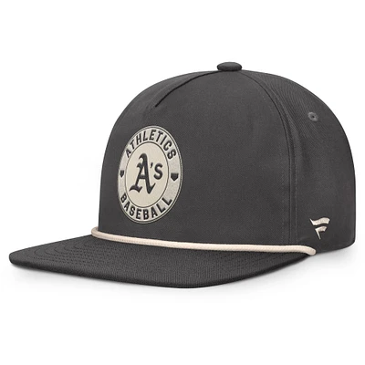 Men's Fanatics Charcoal Athletics Closer Adjustable Hat