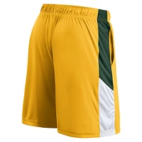 Short Fanatics Gold Athletics avec logo principal pour homme