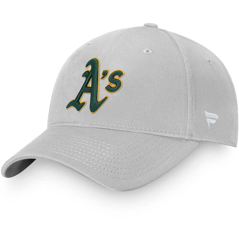 Casquette Snapback Athletics Core grise pour hommes Fanatics