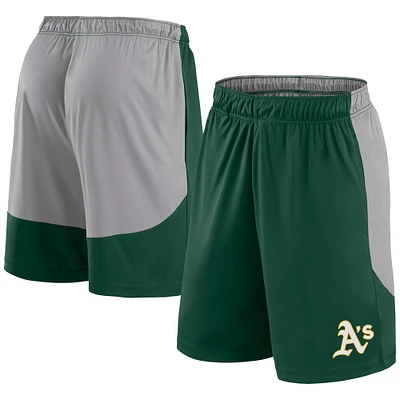 Short Athletics Go Hard vert/gris pour homme de Fanatics