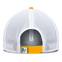 Men's Fanatics Green/White Athletics Fundamental Foam Front Snapback Hat