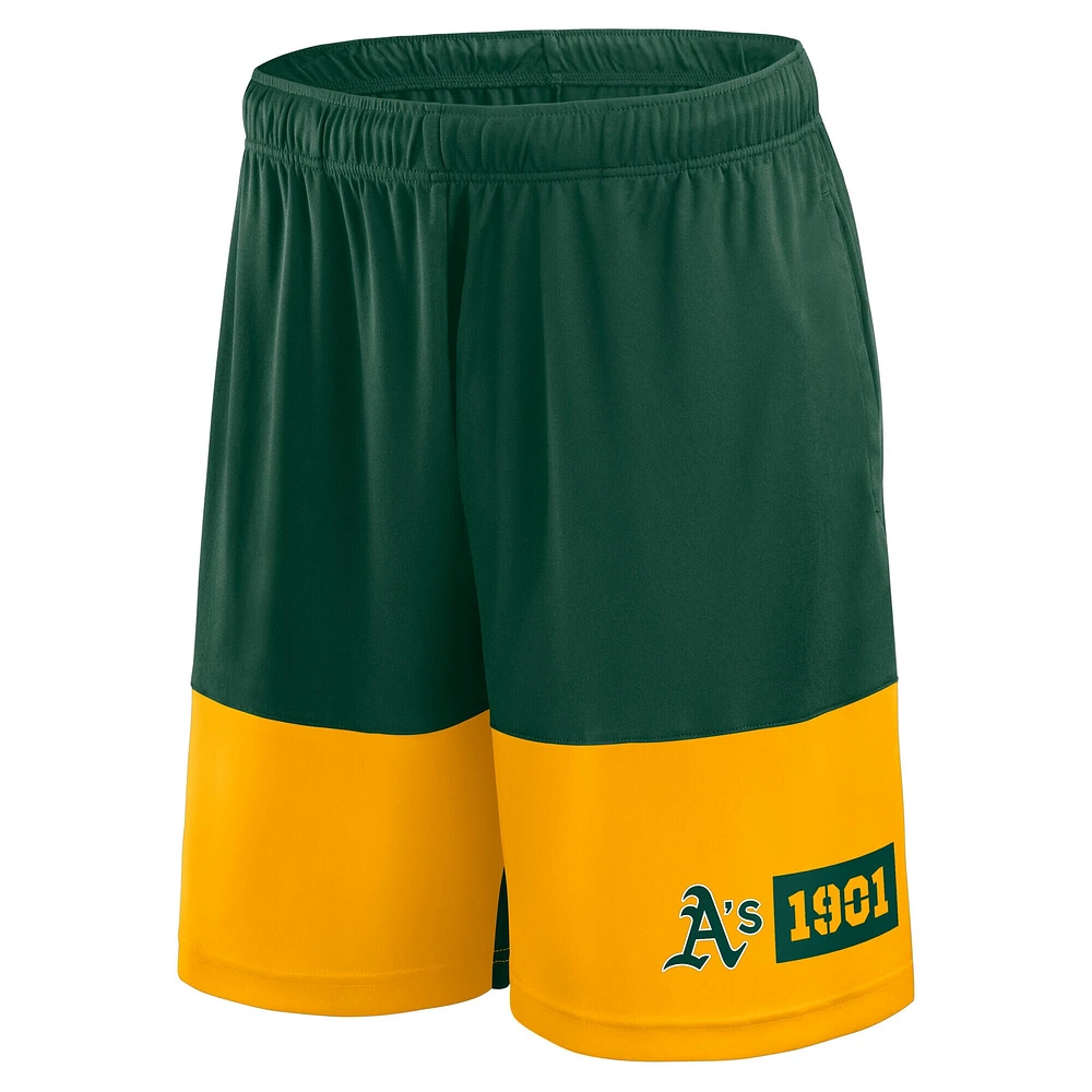 Men's Fanatics Green Athletics Best of the Shorts