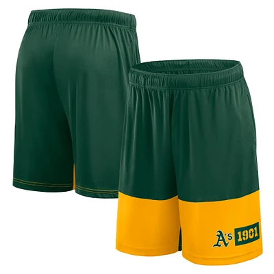Men's Fanatics Green Athletics Best of the Shorts