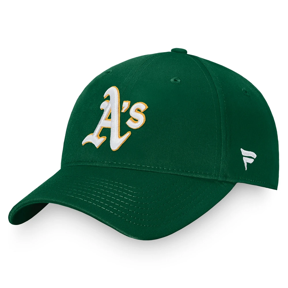 Casquette ajustable Fanatics Green Athletics Core pour hommes