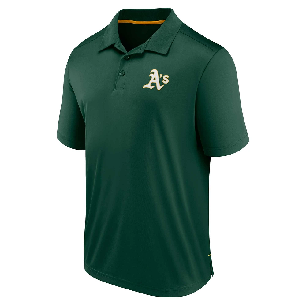 Men's Fanatics Green Athletics Hands Down Polo