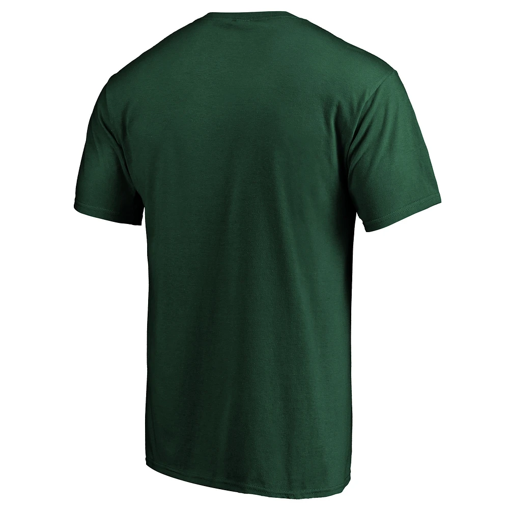 Men's Fanatics Green Athletics Official Wordmark T-Shirt