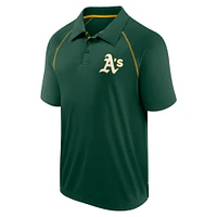 Polo raglan Strong Alone vert pour homme de Fanatics Athletics