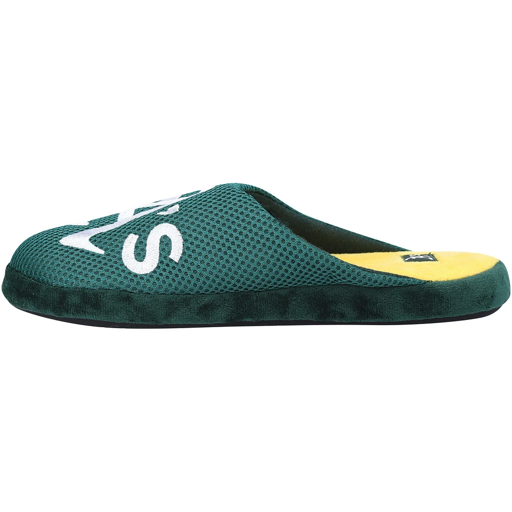 Men's FOCO Athletics Big Logo Colorblock Mesh Slippers