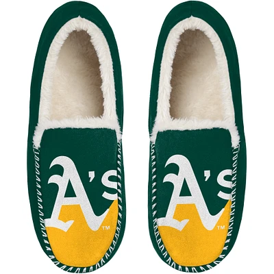 Men's FOCO Athletics Colorblock Moccasin Slippers