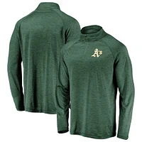 Veste à enfiler glissière quart de tour avec logo principal rayé emblématique Green Athletics pour homme
